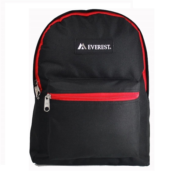 Everest 1045K-BK-RD Basic Backpack - Black & Red EV122692 - main